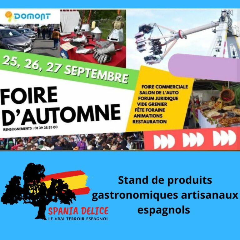 Foire d'automne Domont 2026 - Spania Delice